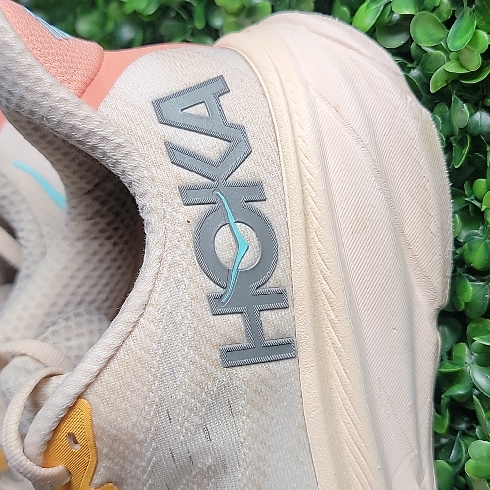 Hoka Women's Cream and Yellow Athletic Shoes - Picture 4 of 6